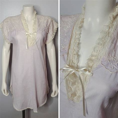 Vintage Miss Dior Lingerie Women's Nightgown Shift Nightie 